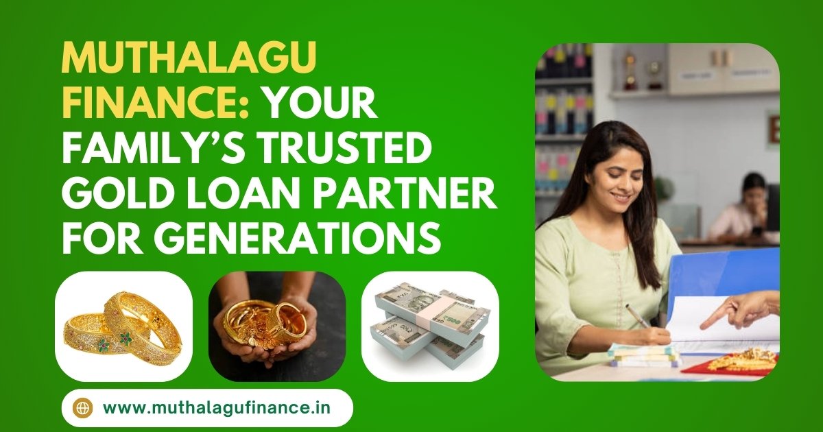 Muthalagu Finance representative assisting a family with their gold loan