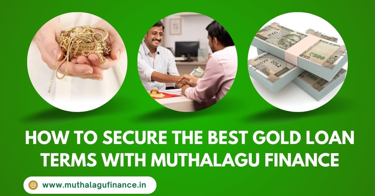 Muthalagu Finance representative explaining gold loan options to a customer