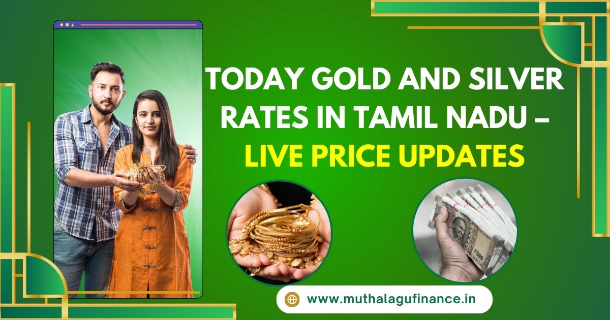 Live gold and silver rates in Tamil Nadu with a 10-day price history.