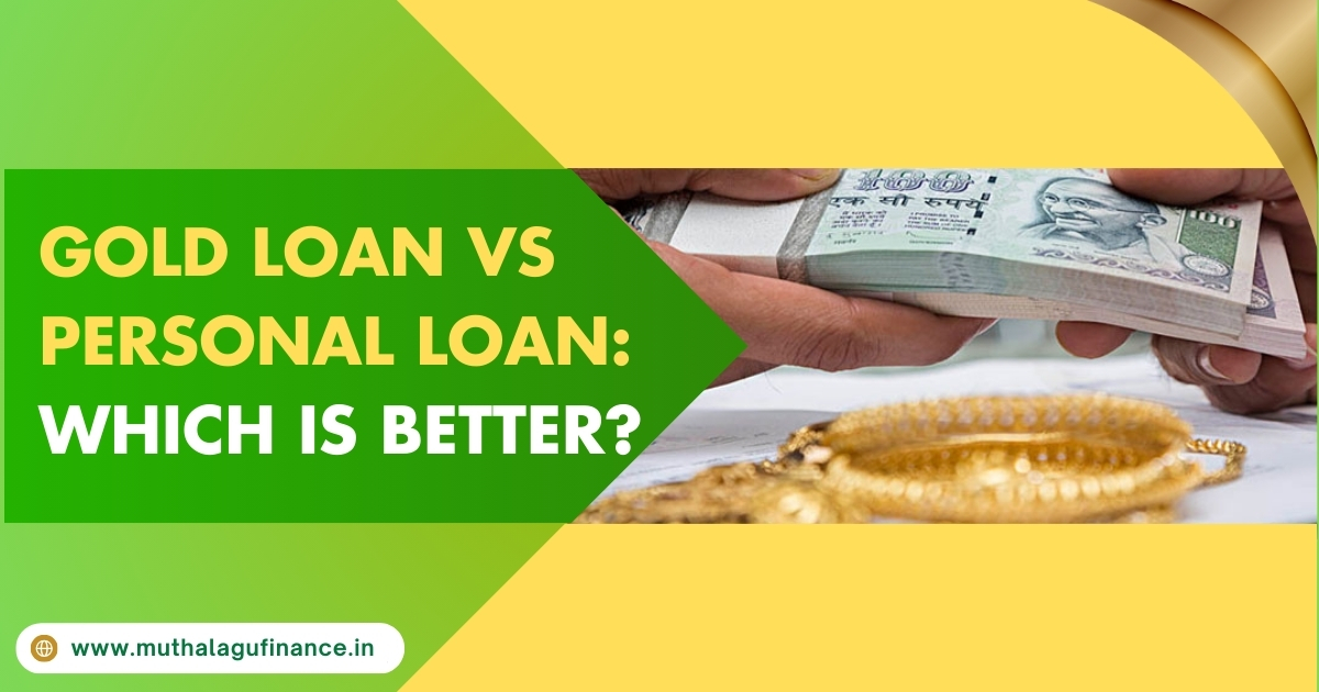 Gold loan vs personal loan comparison chart