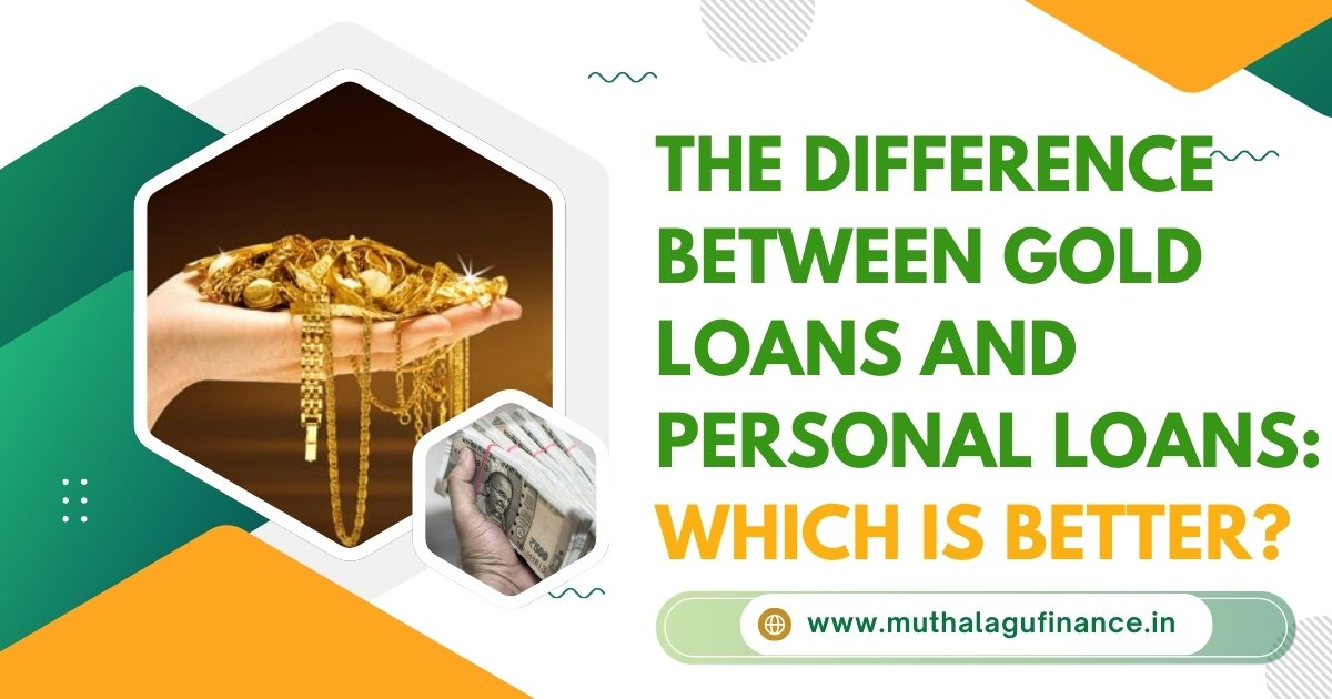 Gold loan vs personal loan comparison table highlighting benefits and differences